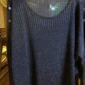 Cable & Gauge Shimmering Black Top